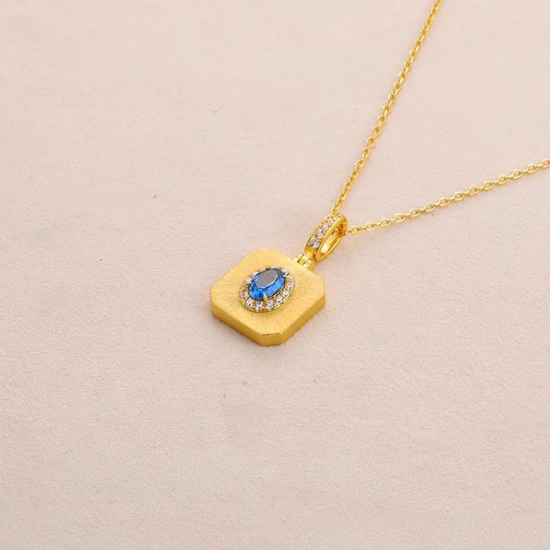 Mushan Luxury Brand Bestseller Brushed Heart-Shaped Pendant Necklace Women  New Pure Silver Collarbone Chain Necklace Jewelry