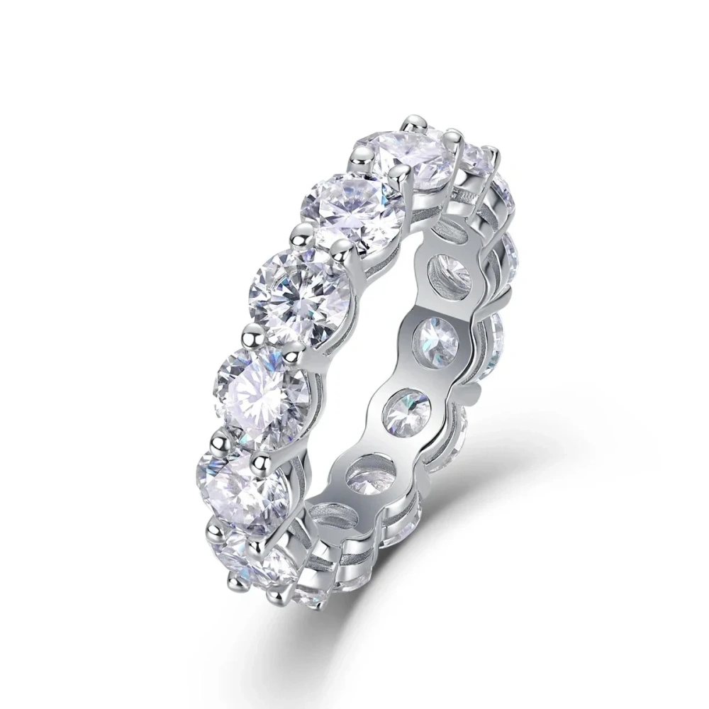 Veeie Veein Luxury Brand s 925 Sterling Silver Rings For Women Men Top Grade D Color Moissanite Diamond Ring Silver Jewelry