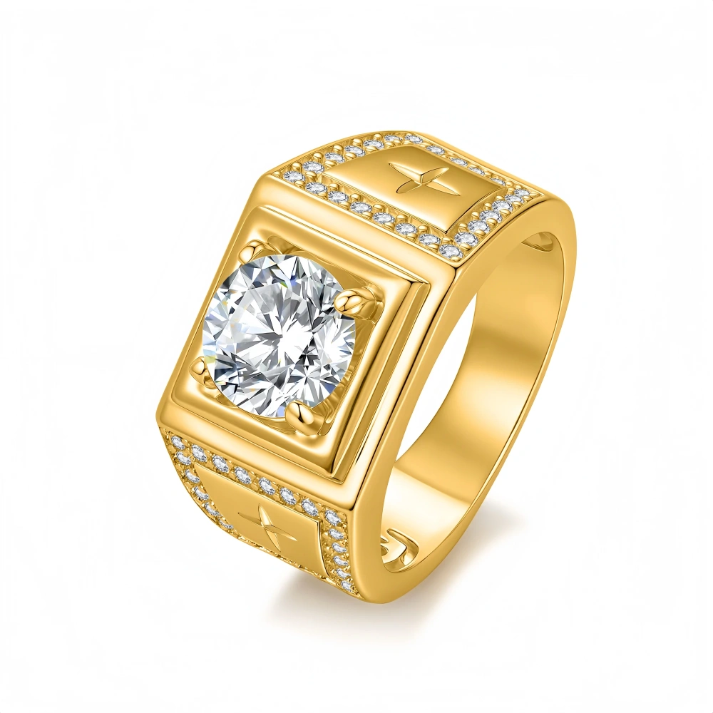 Veeie Veein Fashion Luxury Brand Designer S925 Sterling Silver Ring Moissanite GRA Certificate 2 carats Ring Trend Ring Jewelry