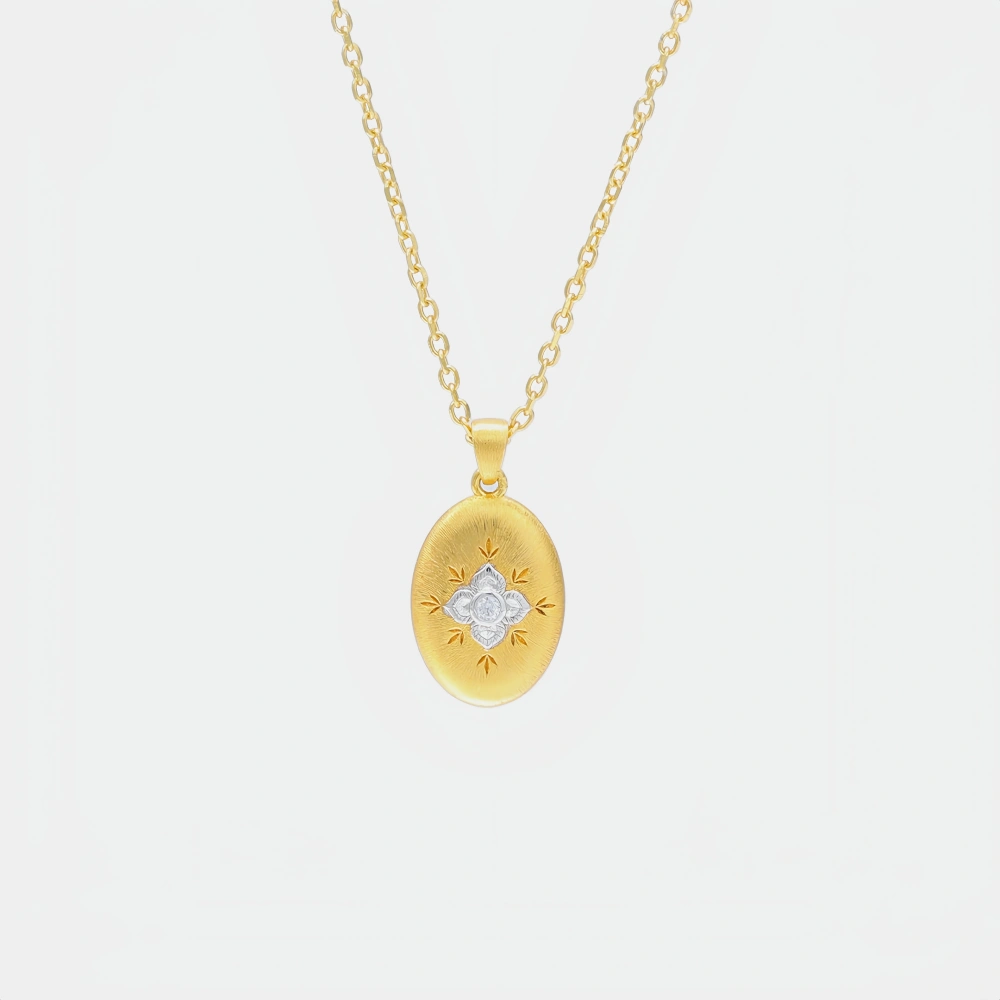 Mushan Luxury Brand High End Chain With Double Sided Octagonal Coffee Bean Pendant Necklace High Quality Necklace Jewelry