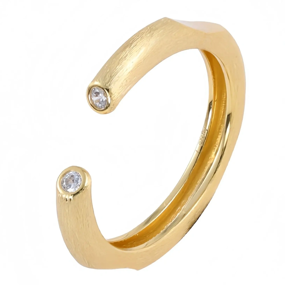 Mushan Luxury Brand 18K Gold Plated S925 925 Sterling Silver Ring Fine Jewelry Fashion Zircon Diamond Rings