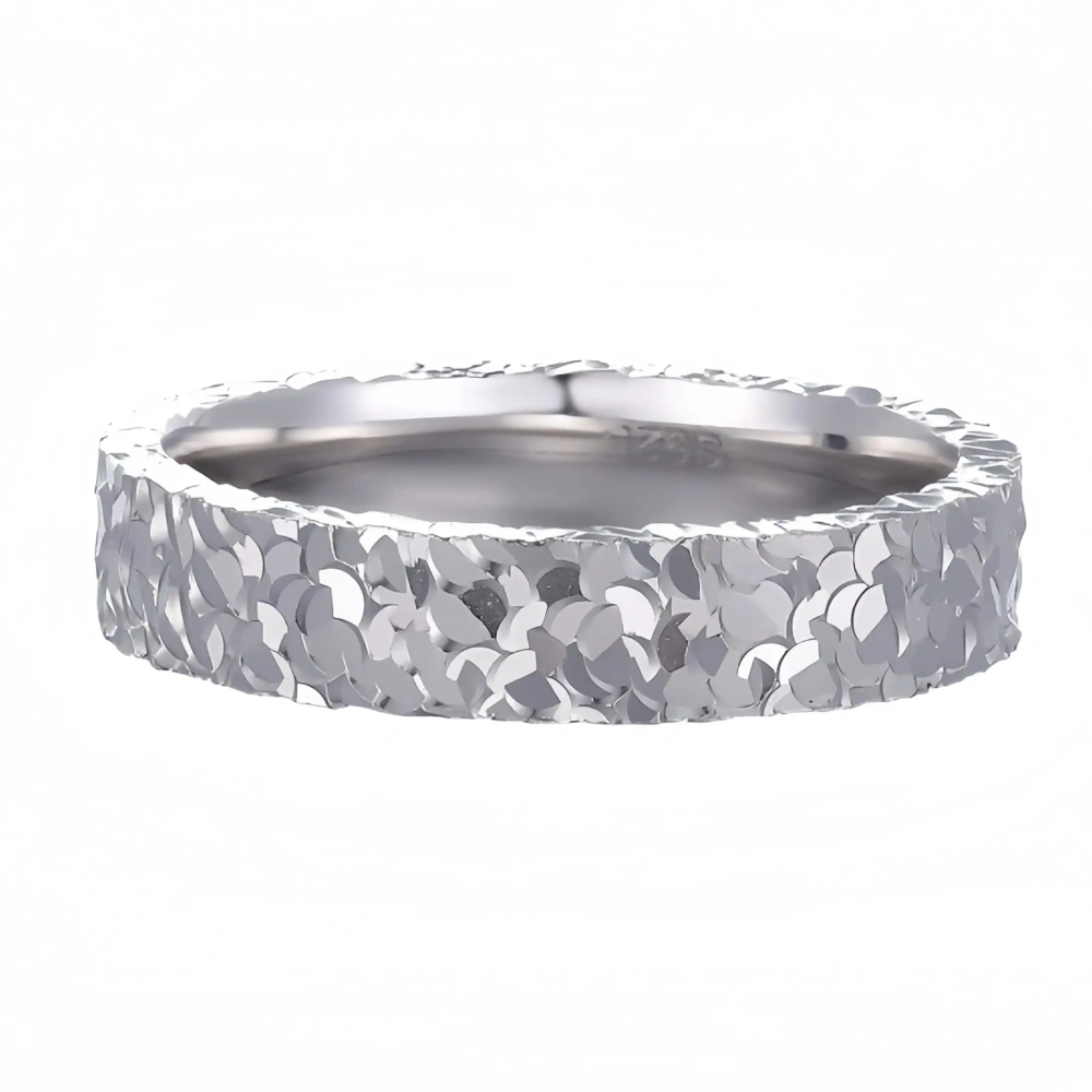 MuShan Luxury Brand 18K Gold Plated 925 Sterling Silver Ring New Plain Couple Rings Fashion Jewelry Accessories