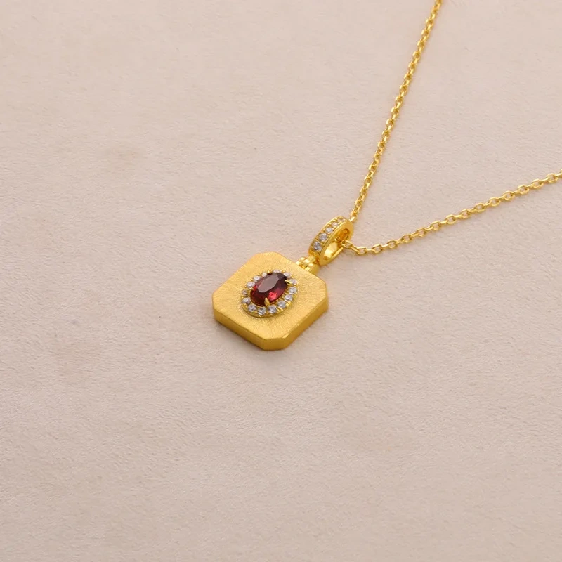 Mushan Luxury Brand Bestseller Brushed Heart-Shaped Pendant Necklace Women  New Pure Silver Collarbone Chain Necklace Jewelry