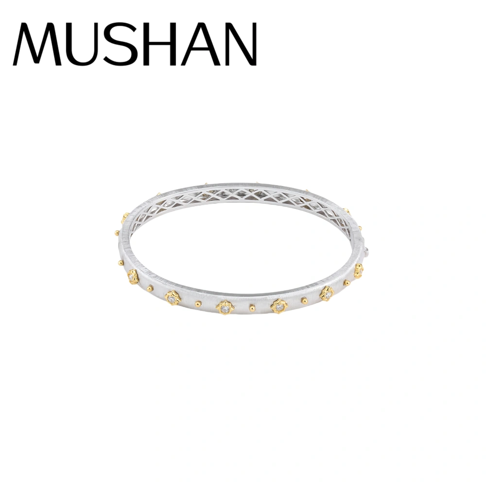 Mushan Luxury Brand Wire Drawing Craft Star Bracelet S925 925 Sterling Silver Bracelets For Women Fine Jewelry