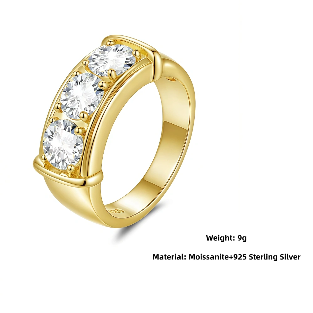Veeie Veein Luxury Brand S925 Sterling Silver Ring Niche And High-End Ins Moissanite GRA Certificate Ring Accessory