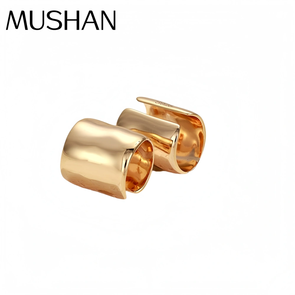 Mushan Luxury Brand Fashion Ear Clips 925 Sterling Silver Simple WomenS Ear Bone Earrings Without Ear Holes Jewelry