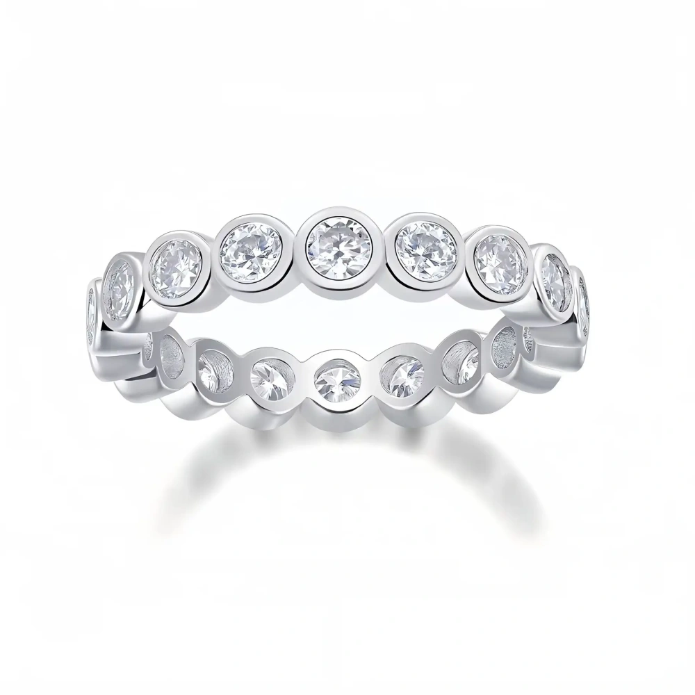Veeie Veein Brand GRA Certificate S925 Sterling Silver Inlay Moissanite Ring Luxury Brand Designer Women Fashion Ring Jewelry