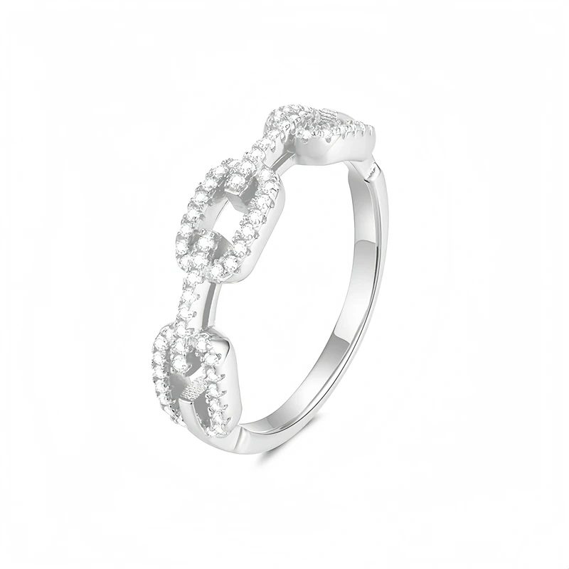 Veeie Veein Luxury Brand Moissanite Ring GRA Certificate S925 Trendy Shaped Engagement Fashion Women Ring Jewelry