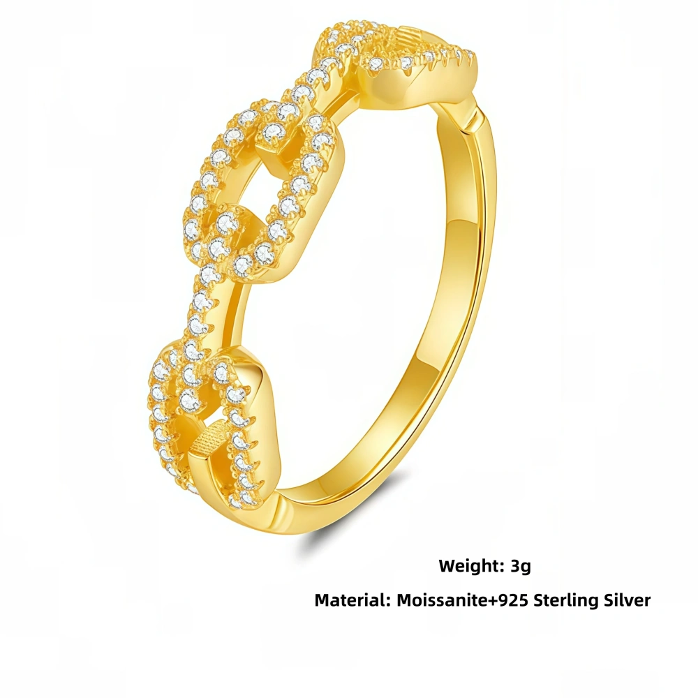 Veeie Veein Luxury Brand Moissanite Ring GRA Certificate S925 Trendy Shaped Engagement Fashion Women Ring Jewelry