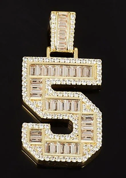 Veeie Veein Luxury Brand The New S925 Sterling Silver Necklace With Moissanite And Digital Pendant Necklace Jewelry