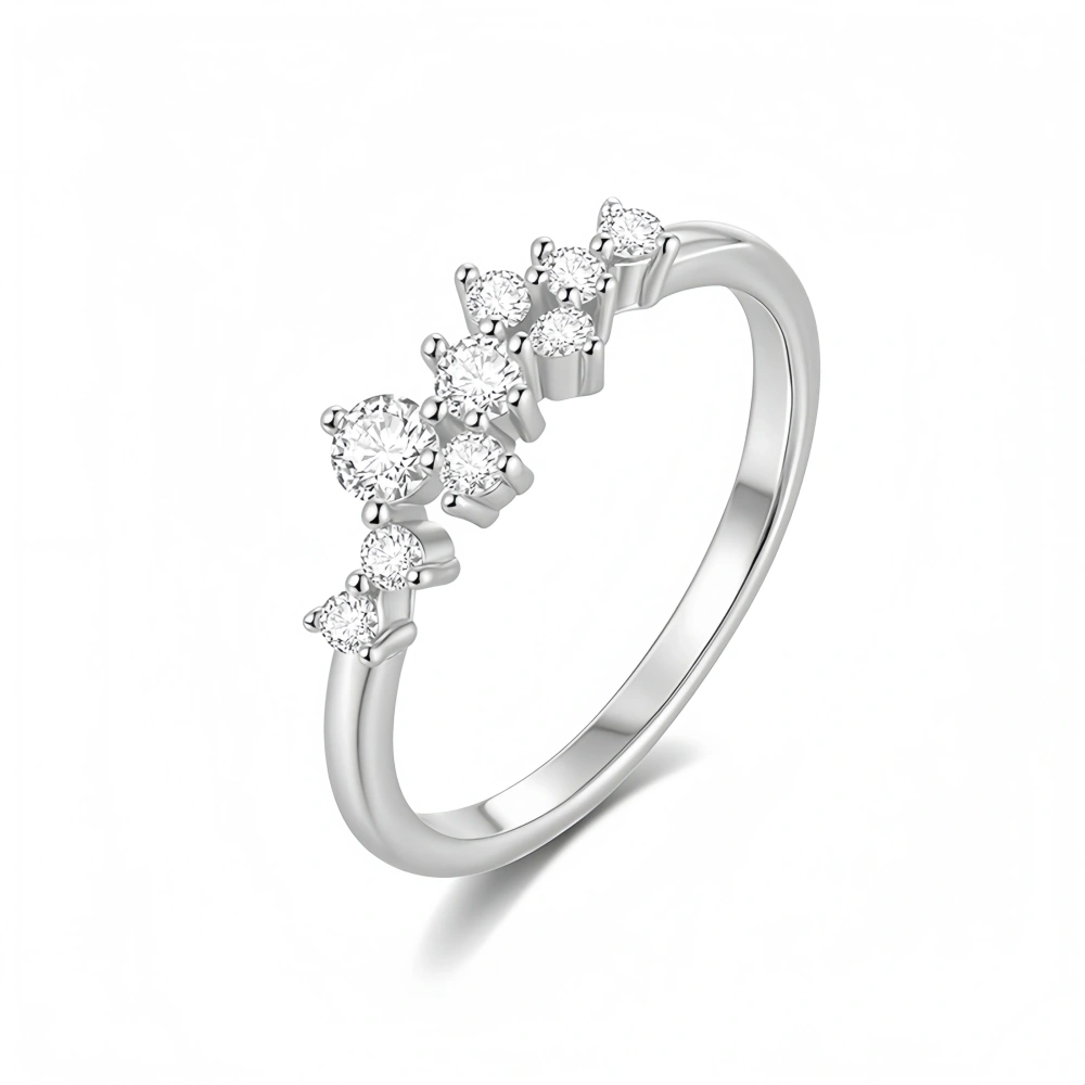 Veeie Veein Luxury Brand High Quality New Products Wedding Moissanite GRA Certificate Ring S925 Sterling Silver Jewelry