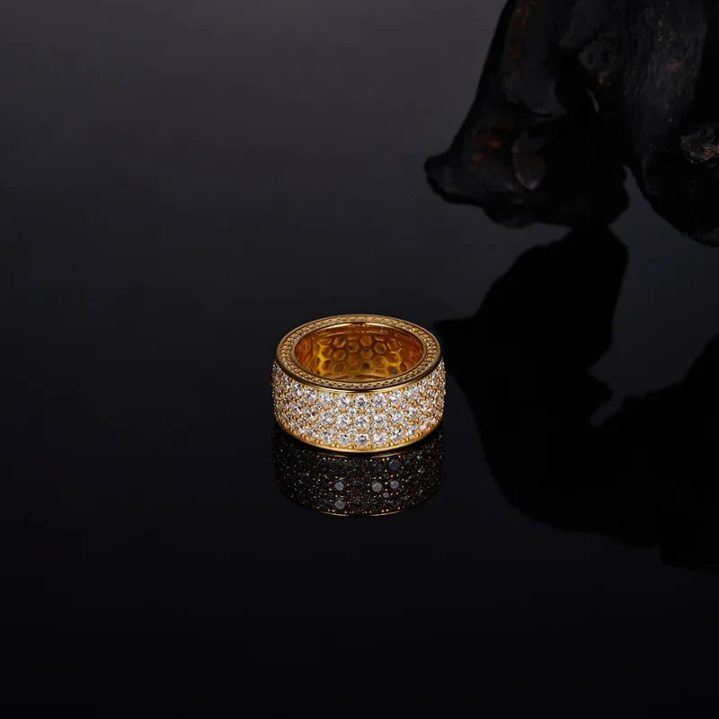 Veeie Veein Luxury Brand Classic New Products S925 Sterling Silver Moissanite Ring GRA Certificate Light Luxury Women  Jewelry