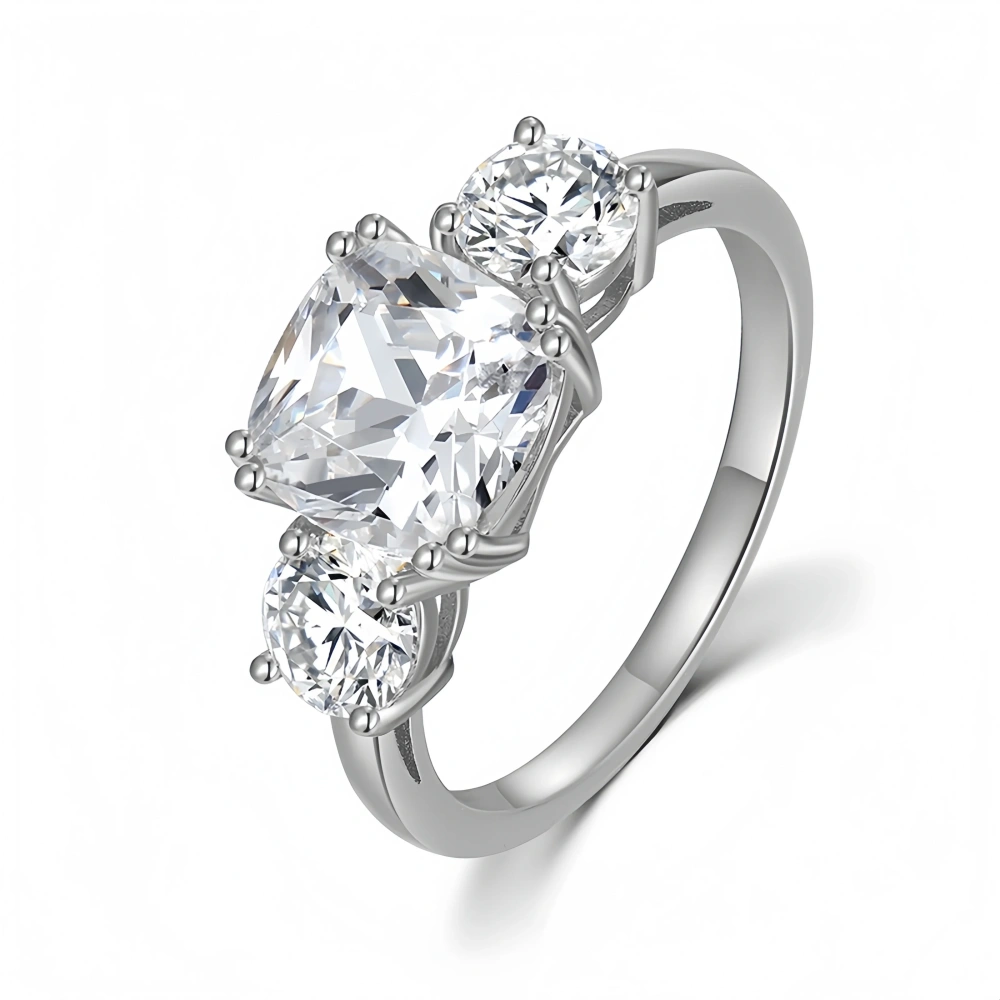 Veeie Veein Luxury Brand S925 Sterling Silver Ring Moissanite 2 Carat Moissanite Starry Ring GRA Certificate  Ring Jewelry