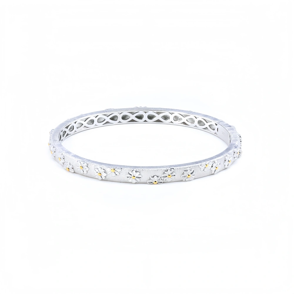 Mushan Luxury Brand The Silver S925 Pure Silver Daisy Pure Silver Bracelet  High Quality Hot Sale Women Jewelry