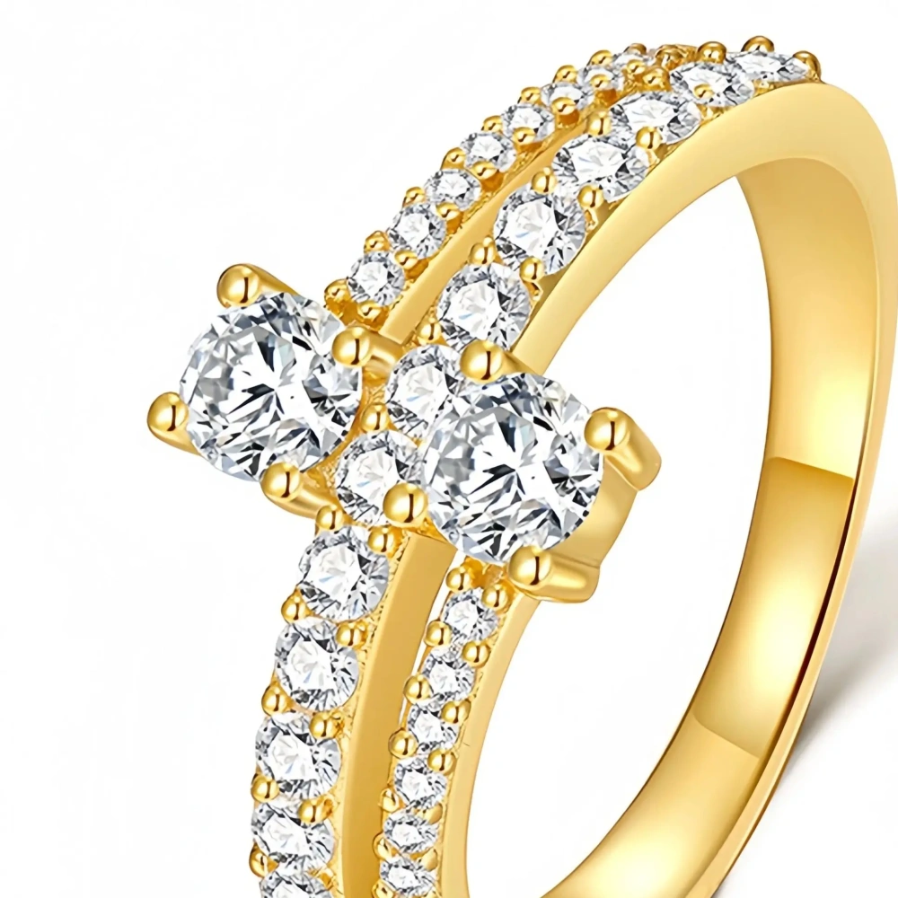 Veeie Veein Luxury Brand Hollowed-Out Cuban Moissanite Ring GRA Certificate S925 Shaped Fashion Women Floral Ring