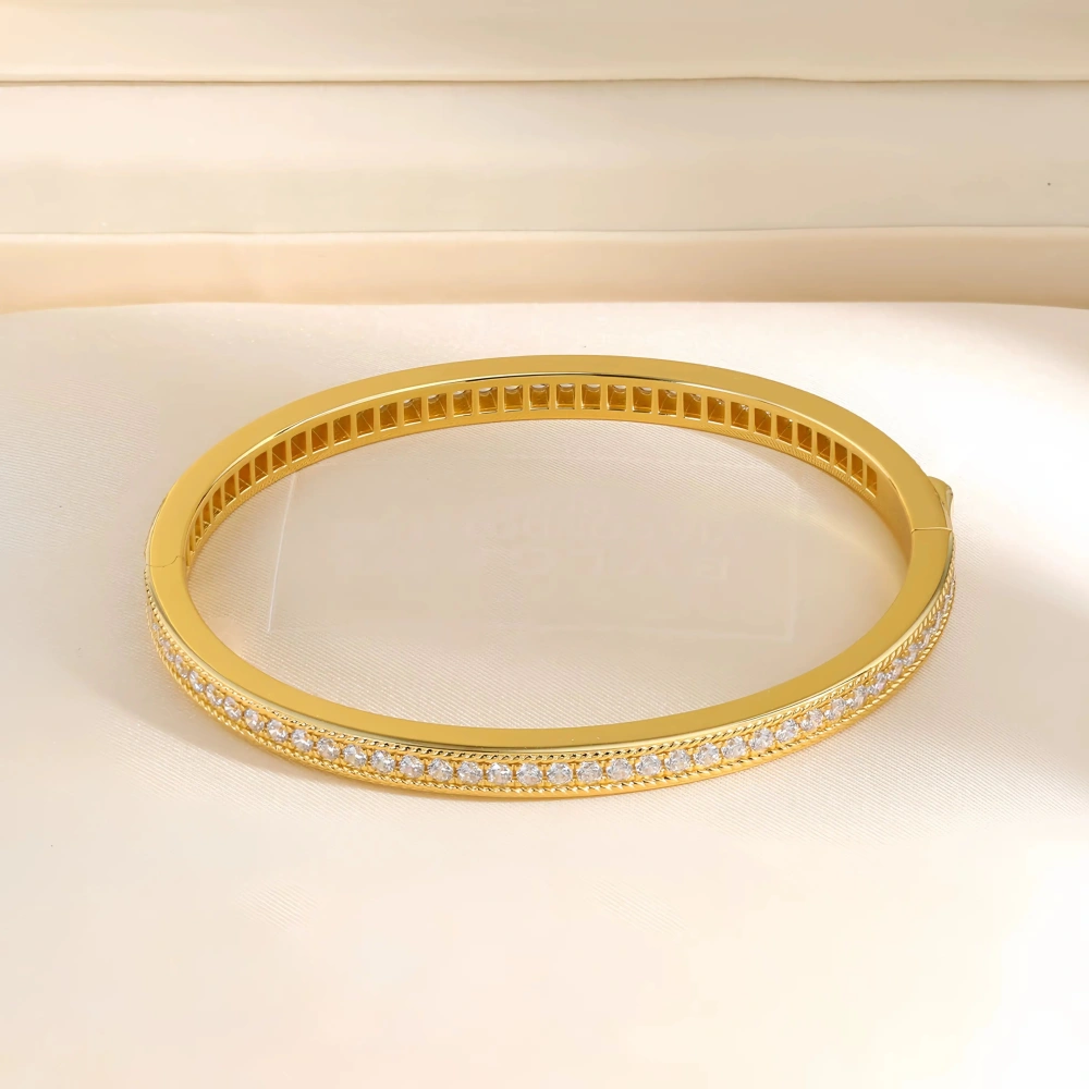 Mushan Luxury Bran High Quality Bestseller S925 Pure Silver Single-Row Diamond Starry Sky Bracelet Clasp Bracelet Jewelry