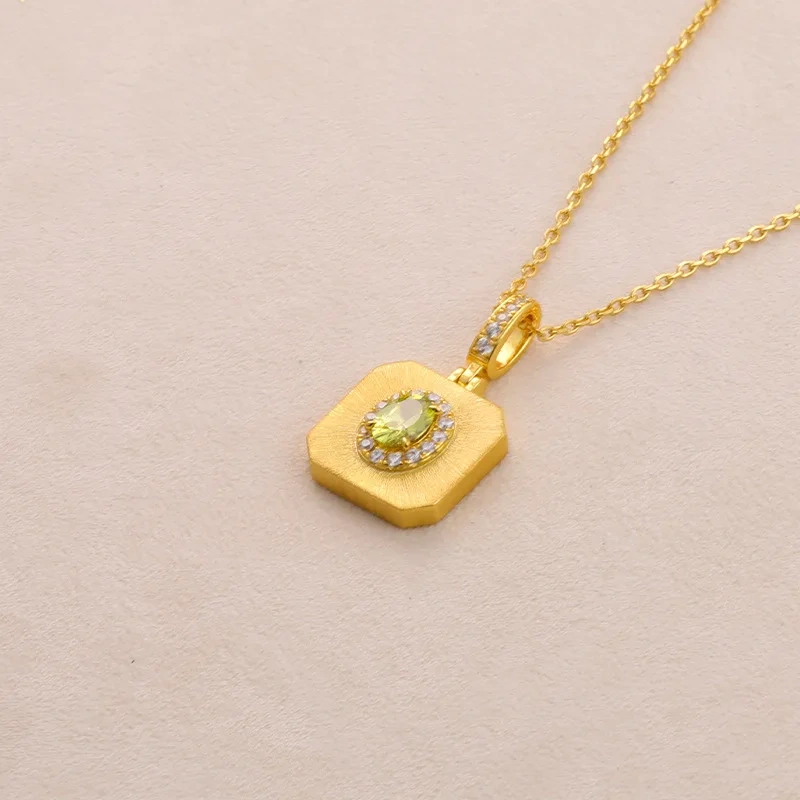 Mushan Luxury Brand Bestseller Brushed Heart-Shaped Pendant Necklace Women  New Pure Silver Collarbone Chain Necklace Jewelry