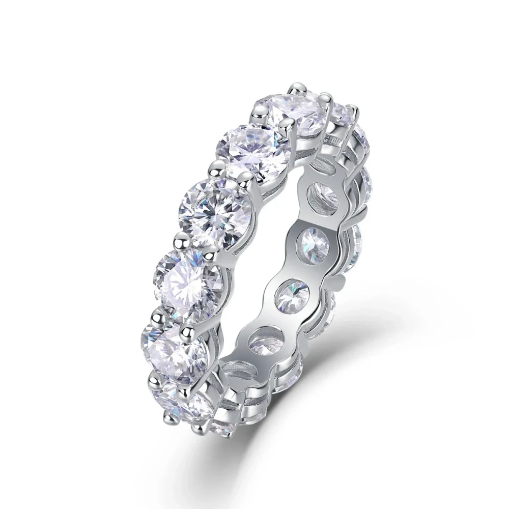 Veeie Veein Luxury Brand s 925 Sterling Silver Rings For Women Men Top Grade D Color Moissanite Diamond Ring Silver Jewelry