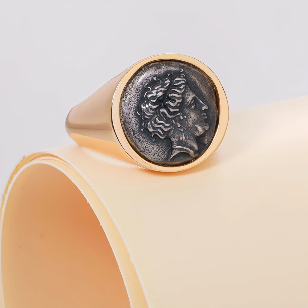 Mushan Luxury Brand S925 Sterling Silver Personalized And Creative Ancient Greek Mythological Queen Of Heaven Ring For Women