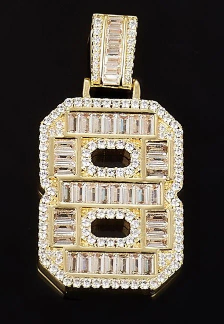 Veeie Veein Luxury Brand The New S925 Sterling Silver Necklace With Moissanite And Digital Pendant Necklace Jewelry