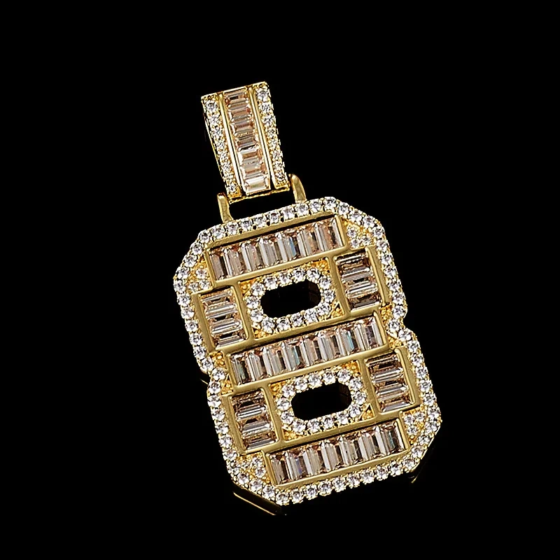 Veeie Veein Luxury Brand The New S925 Sterling Silver Necklace With Moissanite And Digital Pendant Necklace Jewelry