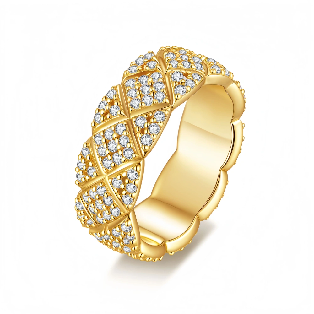 Veeie Veein Luxury Brand S925 Sterling Silver Moissanite Ring, A Bestseller From Europe And America, Exudes A Sense Of Sophistic