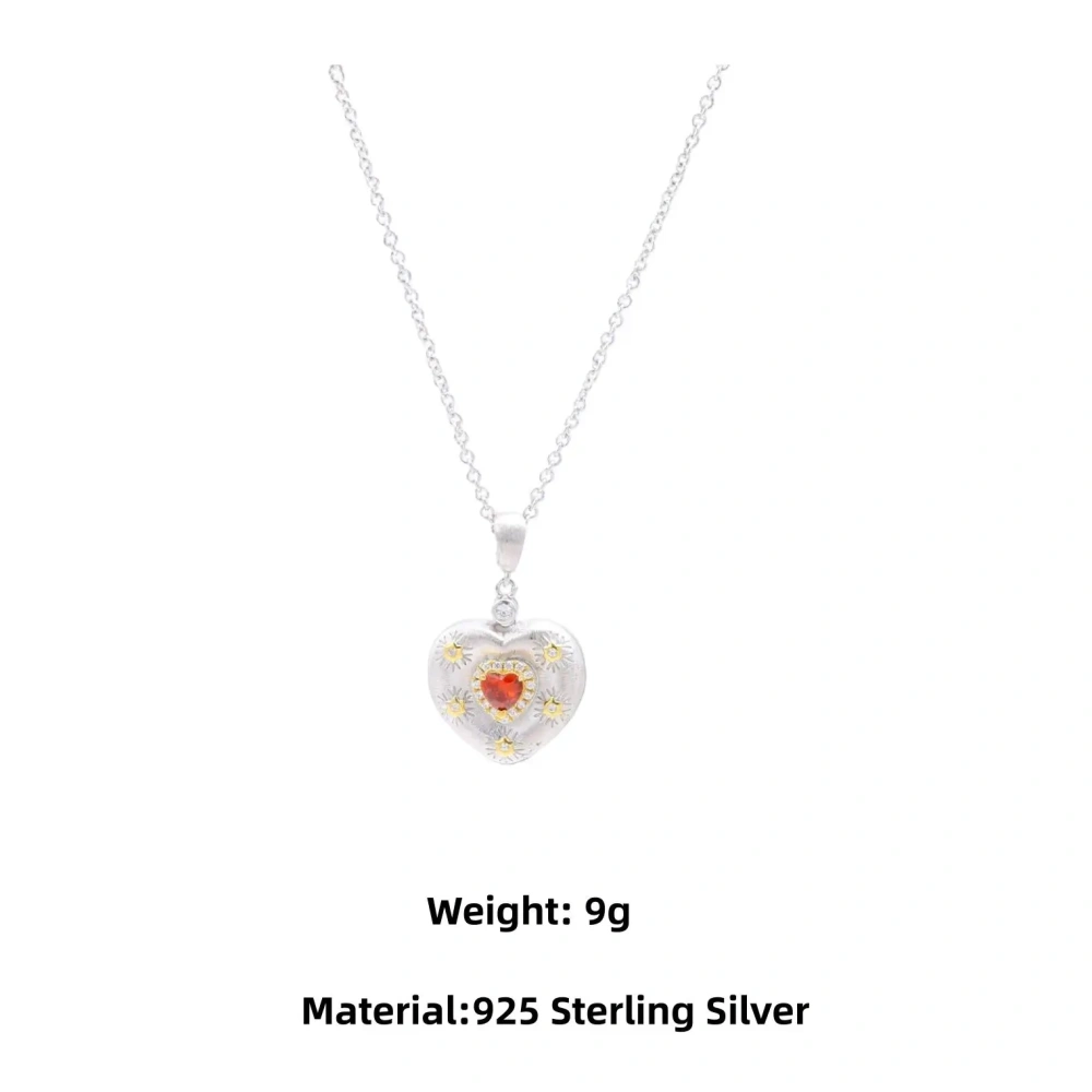 Mushan Luxury Brand High Quality Craftsmanship Plato Heart S925 Sterling Silver Collarbone Chain Is Bestseller Necklace Jewelry