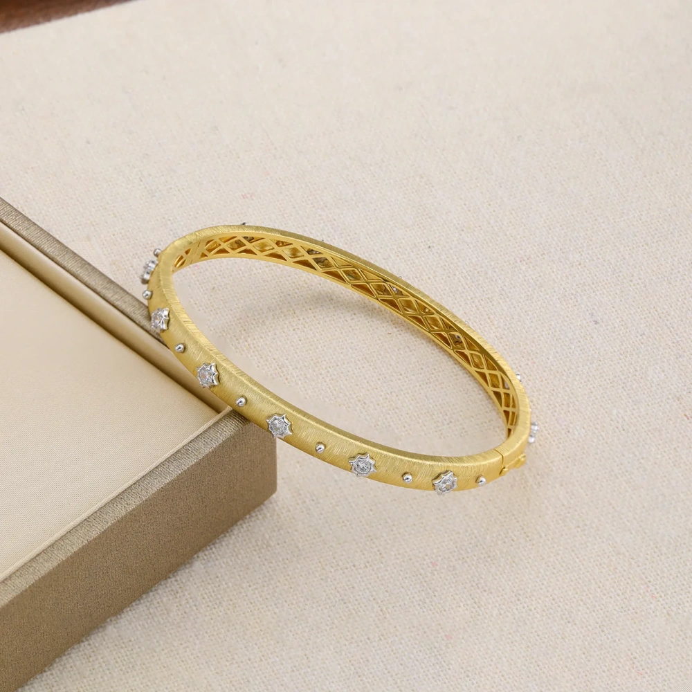 Mushan Luxury Brand Wire Drawing Craft Star Bracelet S925 925 Sterling Silver Bracelets For Women Fine Jewelry