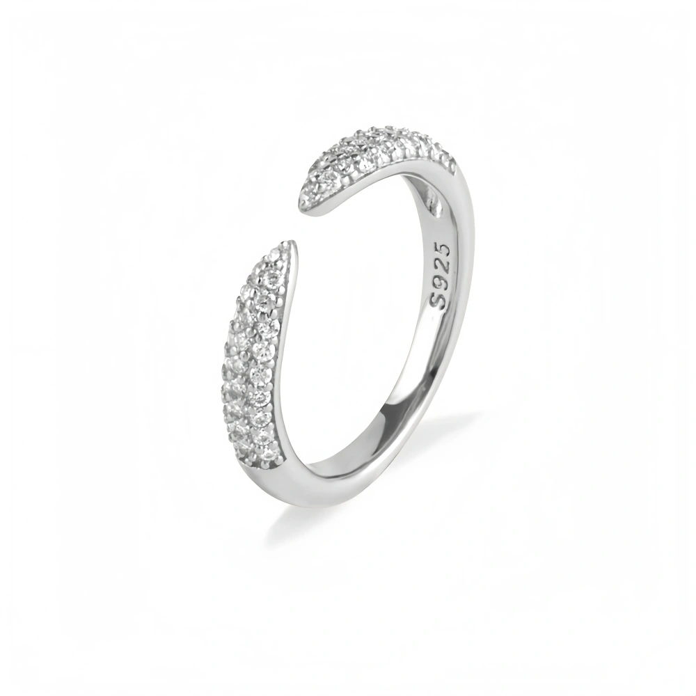 Veeie Veein Luxury Brand Moissanite Ring GRA Certificate S925 Opening  Shaped Engagement Fashion Women Ring Jewelry
