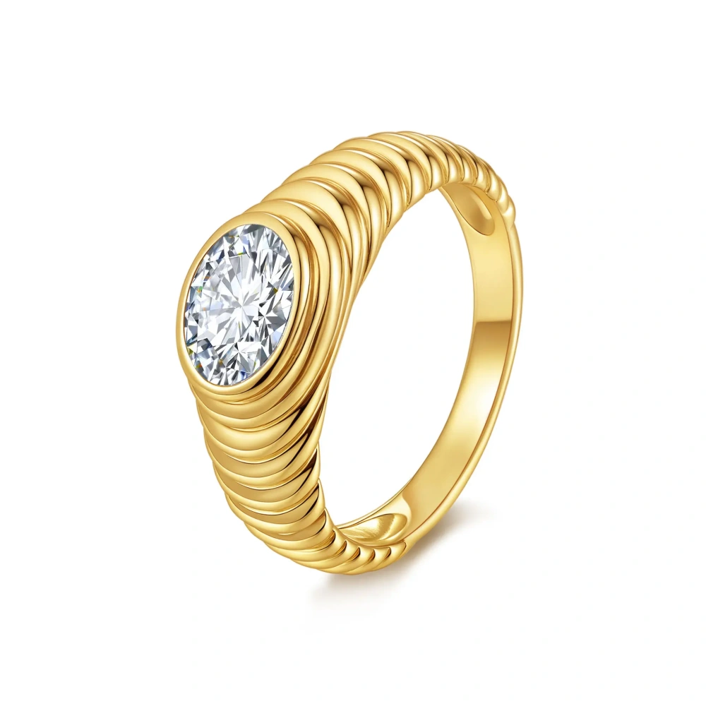 Veeie Veein Luxury Brand S925 Sterling Silver GRA Certificate Ring 6*8 Oval Moissanite Niche Retro Thread Jewelry