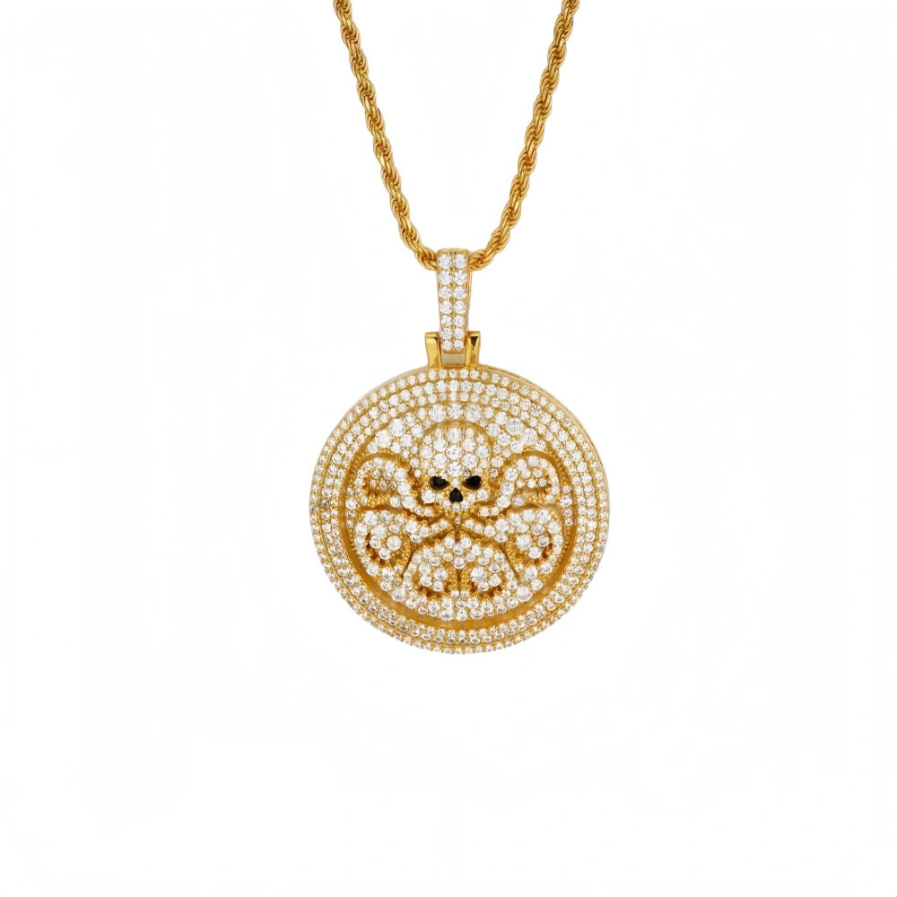 Veeie Veein Luxury Brand S925 Sterling Silver Necklace Light Luxury And High End Round Brand GRA Certificate Men S Jewelry