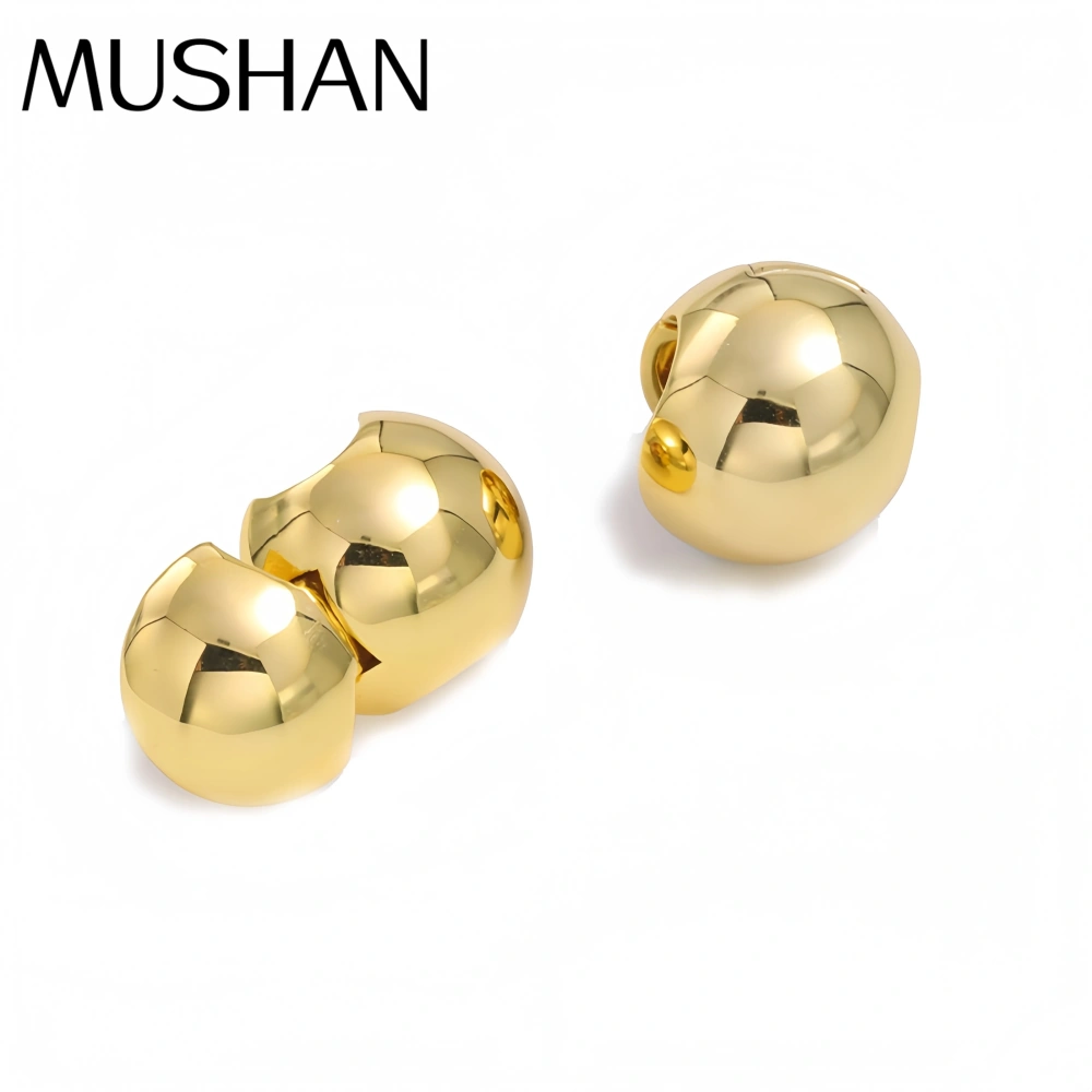 Mushan Luxury Brand Metal Earrings With Niche Design  2025 New Style  Stylish And Versatile  High End Stud Earrings For Ladies