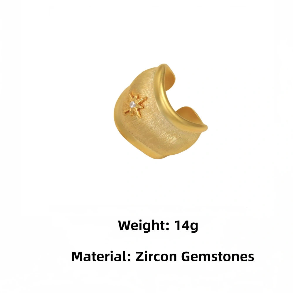 Mushan Luxury Brand High Quality Mid Style Starlight Brushed Ring  French Retro High End WomenS Ring Tail Ring Jewelry