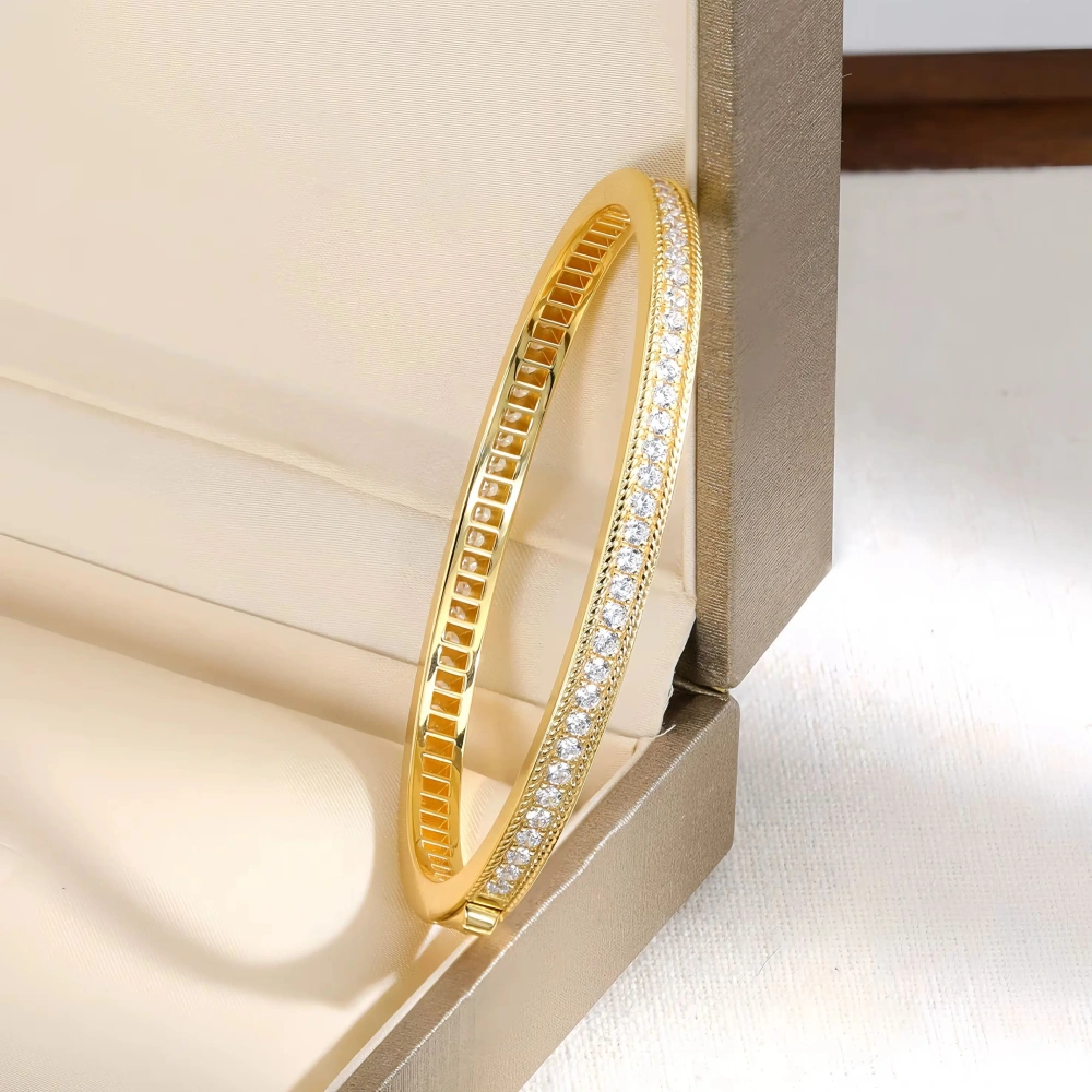 Mushan Luxury Bran High Quality Bestseller S925 Pure Silver Single-Row Diamond Starry Sky Bracelet Clasp Bracelet Jewelry