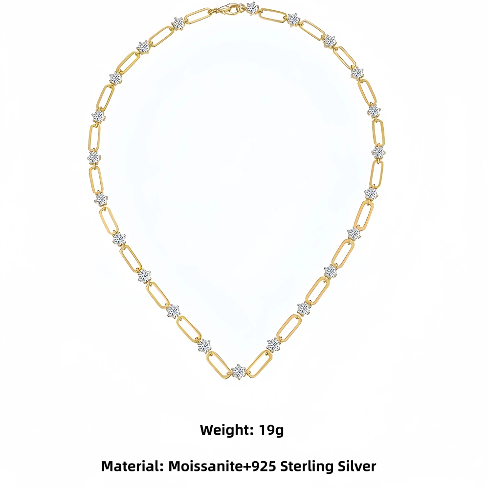 Veeie Veein Luxury Brand High Quality S925 Sterling Silver GRA Certificate Necklace Women Party Necklace Pendant Jewelry