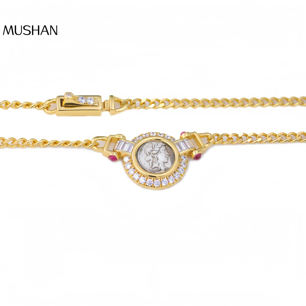 Mushan Luxury Brand The New 925 Sterling Silver Vintage Vintage Human Figure Narcissus Necklace Exudes A Sense Of Luxury