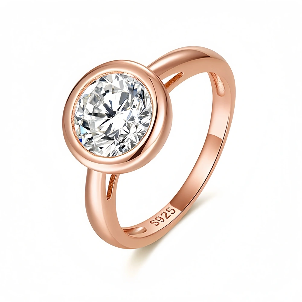 Veeie Veein Fashion Luxury Brand Designer S925 Sterling Silver Ring Moissanite GRA Certificate 1- 2 carats Ring Trend Ring