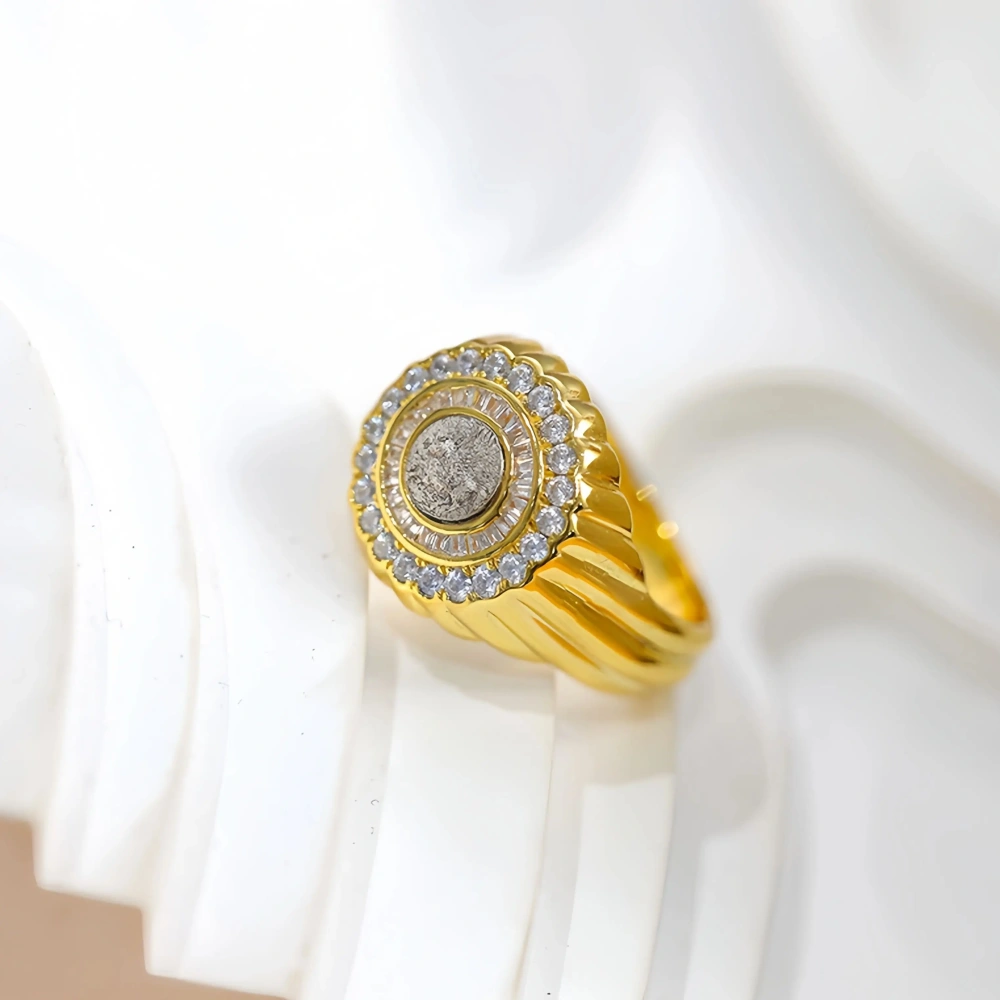 Mushan Luxury Brand New Style Of Ancient Coin Pegasus Ring From Set With S925 Pure Silver Throughout Ring Jewelry