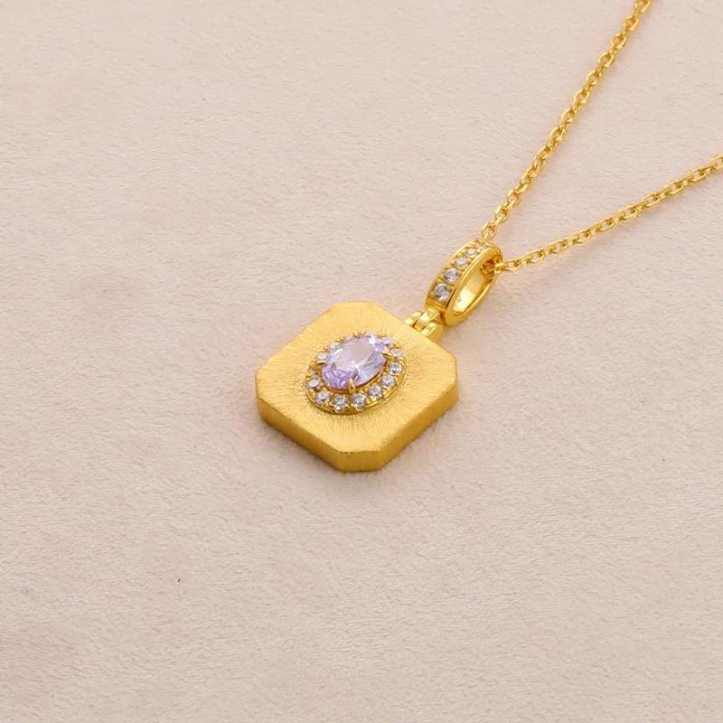 Mushan Luxury Brand Bestseller Brushed Heart-Shaped Pendant Necklace Women  New Pure Silver Collarbone Chain Necklace Jewelry