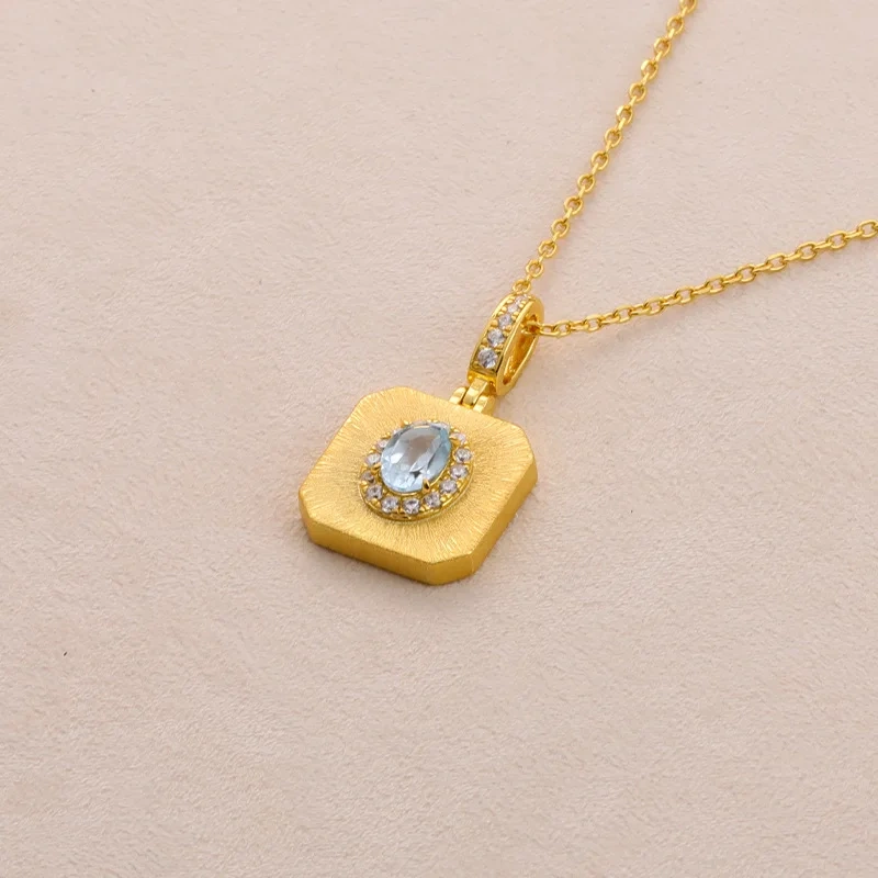 Mushan Luxury Brand Bestseller Brushed Heart-Shaped Pendant Necklace Women  New Pure Silver Collarbone Chain Necklace Jewelry