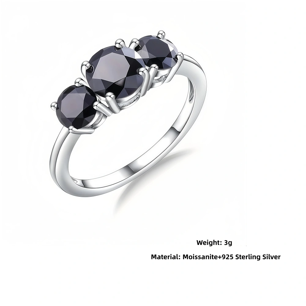 Veeie Veein Brand High Quality New Products S 925 Pure Silver Ring Woman GRA Certificate Moissanite Ring Jewelry