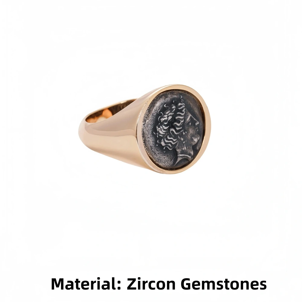 Mushan Luxury Brand S925 Sterling Silver Personalized And Creative Ancient Greek Mythological Queen Of Heaven Ring For Women