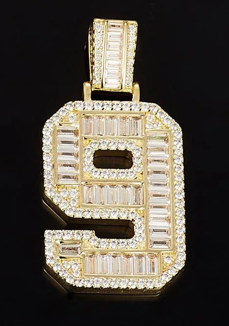 Veeie Veein Luxury Brand The New S925 Sterling Silver Necklace With Moissanite And Digital Pendant Necklace Jewelry