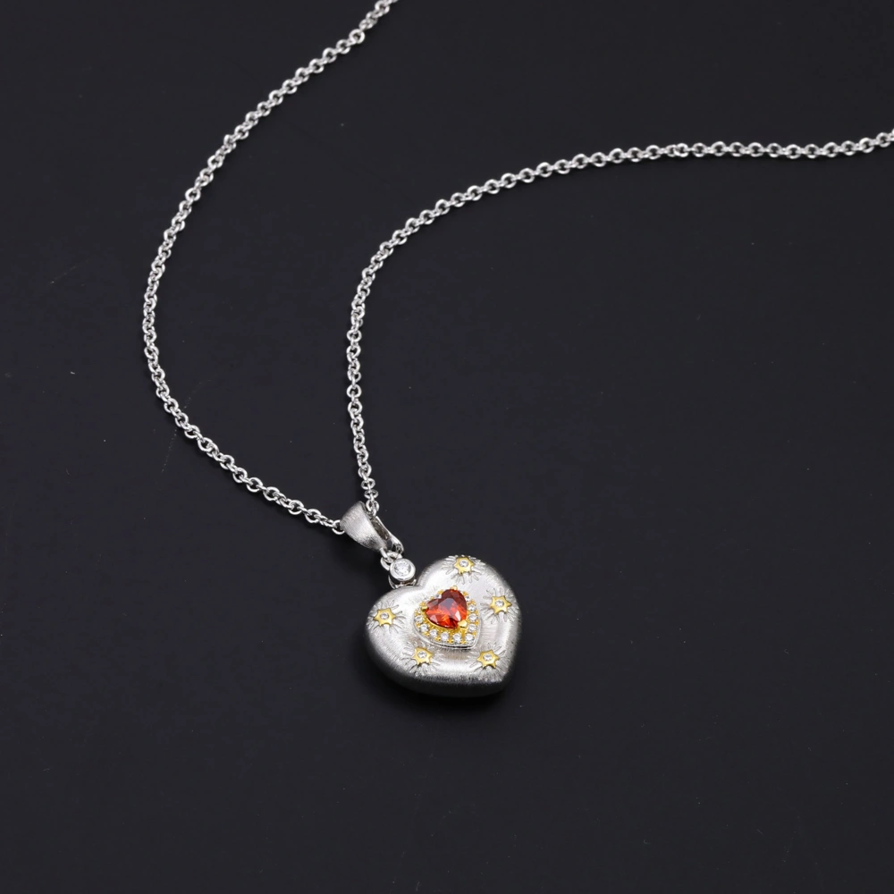Mushan Luxury Brand High Quality Craftsmanship Plato Heart S925 Sterling Silver Collarbone Chain Is Bestseller Necklace Jewelry