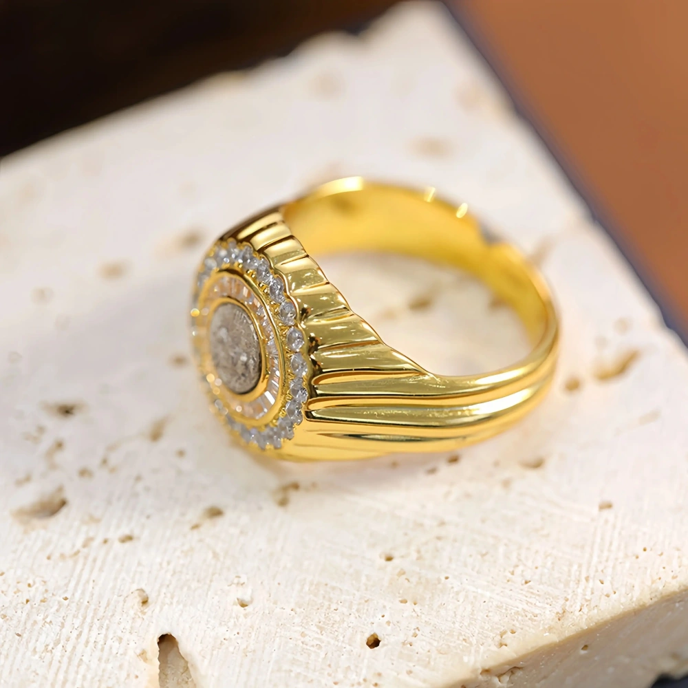 Mushan Luxury Brand New Style Of Ancient Coin Pegasus Ring From Set With S925 Pure Silver Throughout Ring Jewelry
