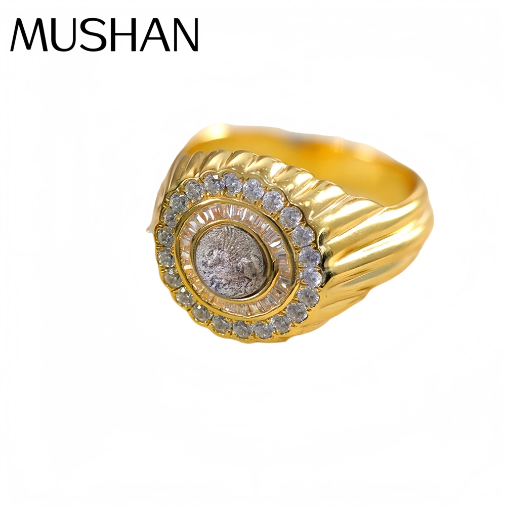 Mushan Luxury Brand New Style Of Ancient Coin Pegasus Ring From Set With S925 Pure Silver Throughout Ring Jewelry