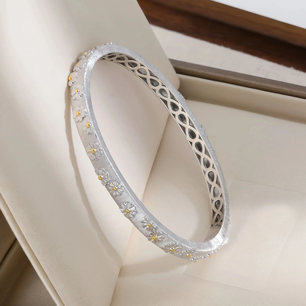 Mushan Luxury Brand The Silver S925 Pure Silver Daisy Pure Silver Bracelet  High Quality Hot Sale Women Jewelry