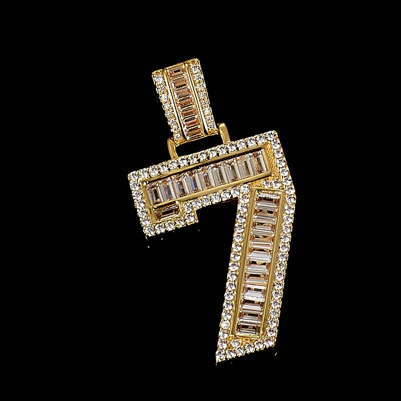Veeie Veein Luxury Brand The New S925 Sterling Silver Necklace With Moissanite And Digital Pendant Necklace Jewelry