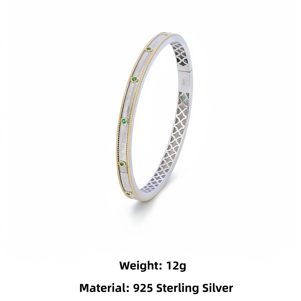 Mushan Luxury Brand High Quality 925 Sterling Silver Bracelet Original Design Pure Silver Brushed Bracelet With Women Bracelet