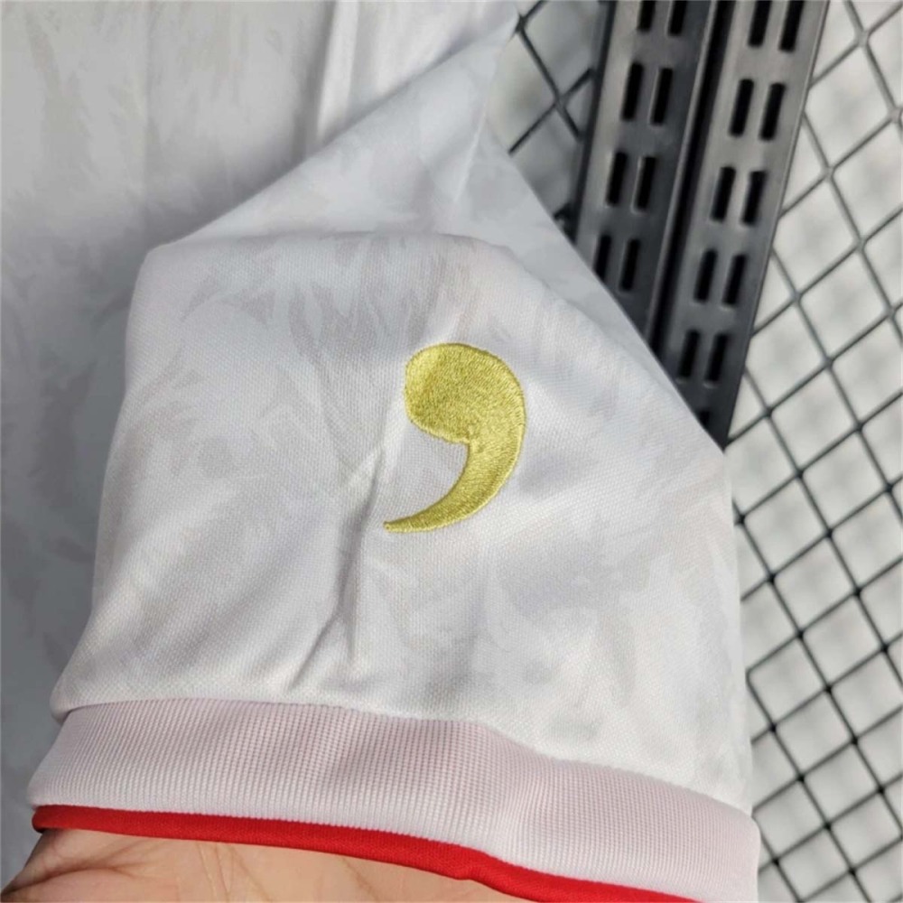 England Soccer Jersey White Comma Special Edition Kit Custom Shirt EURO 2024